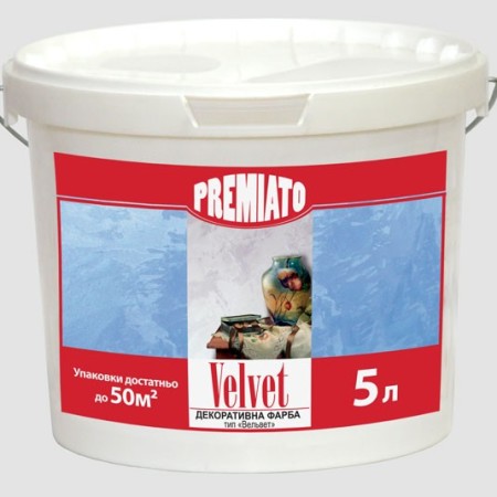 Premiato Velvet декоративная штукатурка с перламутровым блеском 5кг